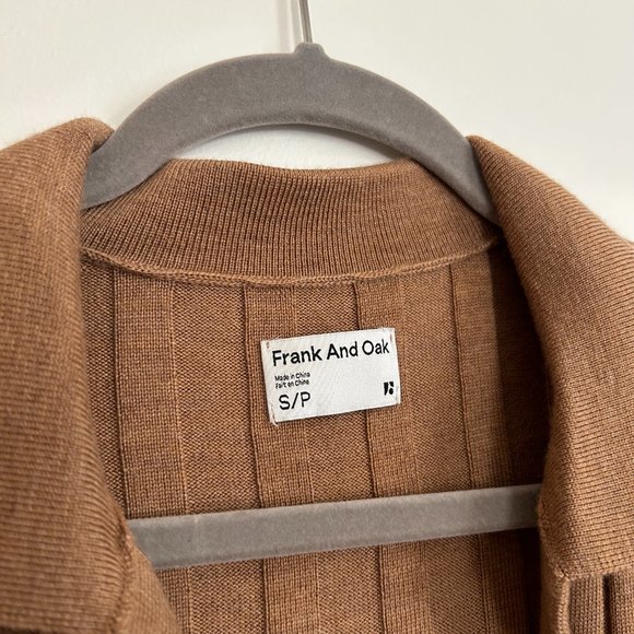 Frank and Oak Merino Wool Polo Sweater - Picture 2 of 3